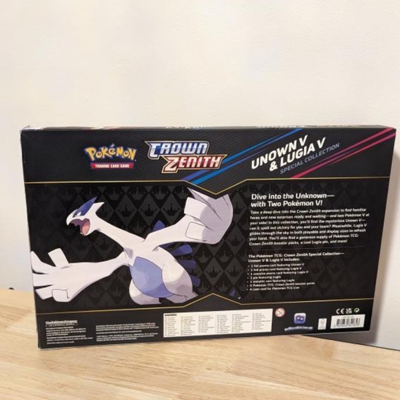 Pokemon Trading Card Game: Crown Zenith Unown V & Lugia V Special Collection New - Picture 5 of 6